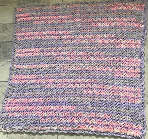 Marie. Baby blanket, crochet.
